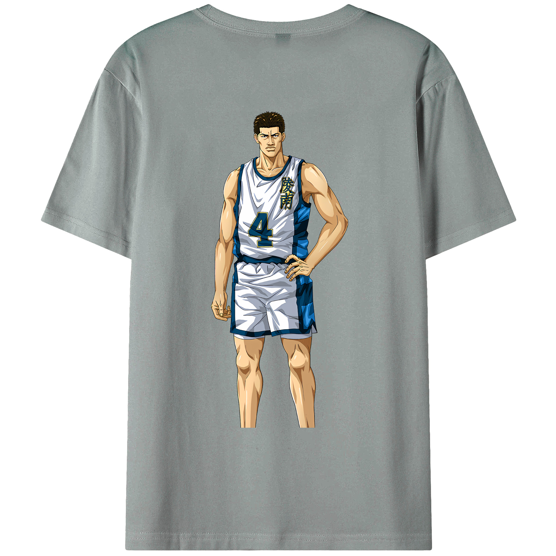 （画像用） SLAM DUNK／スラムダンク 綿100％ メンズ半袖Tシャツ（バックプリント） 通気性